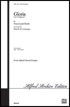 Gloria SATB choral sheet music cover Thumbnail